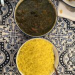 Lamb Ghormeh with saffron rice