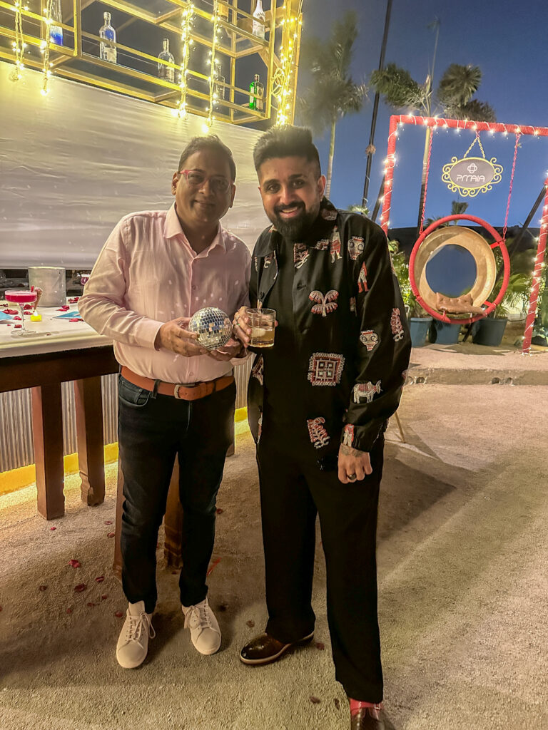 Sampath Iyengar at The Cocktail Club of India with Aaditya Bhatt