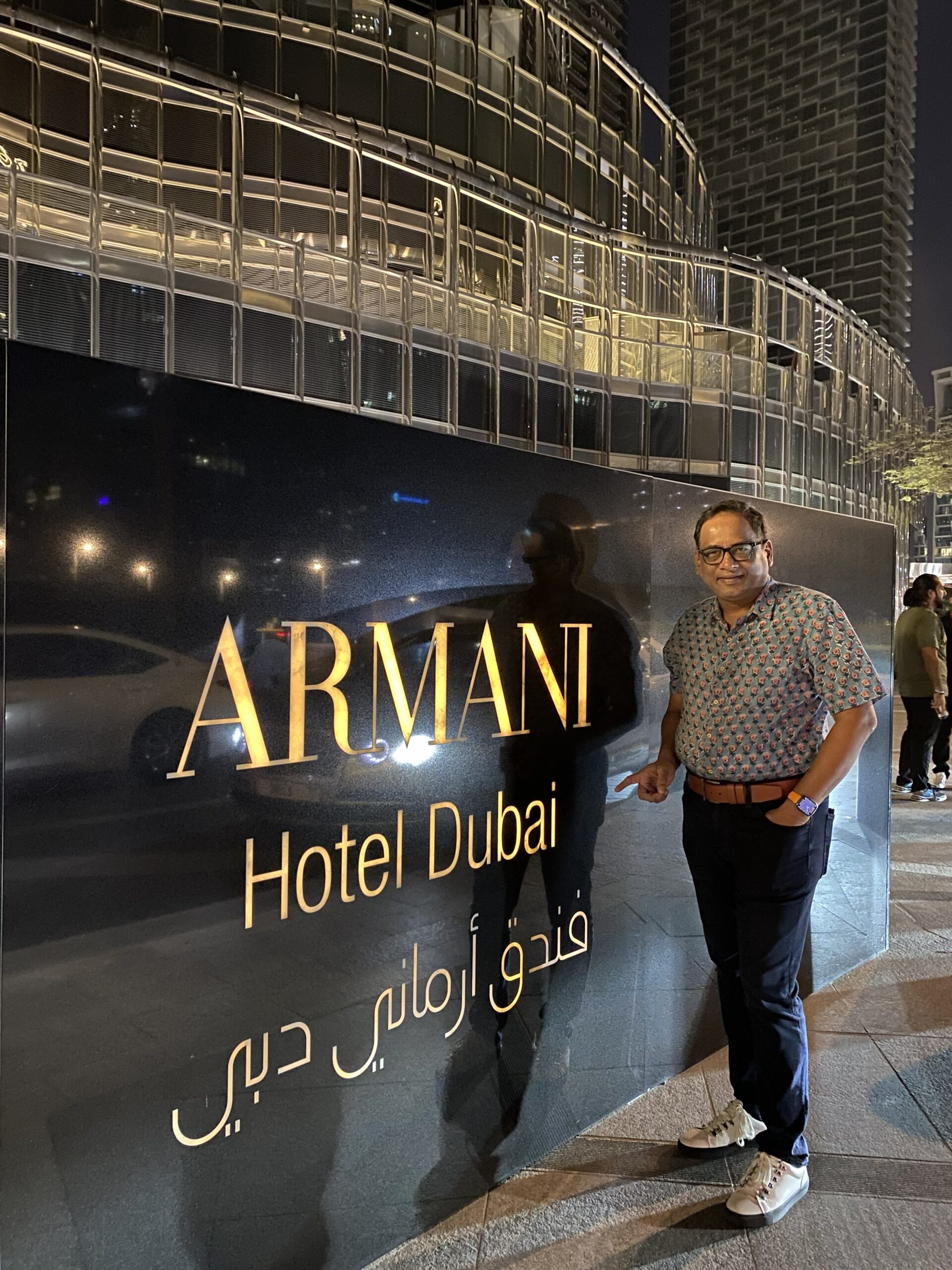 Sampath Iyengar at Armani Club Dubai lifestyle travel