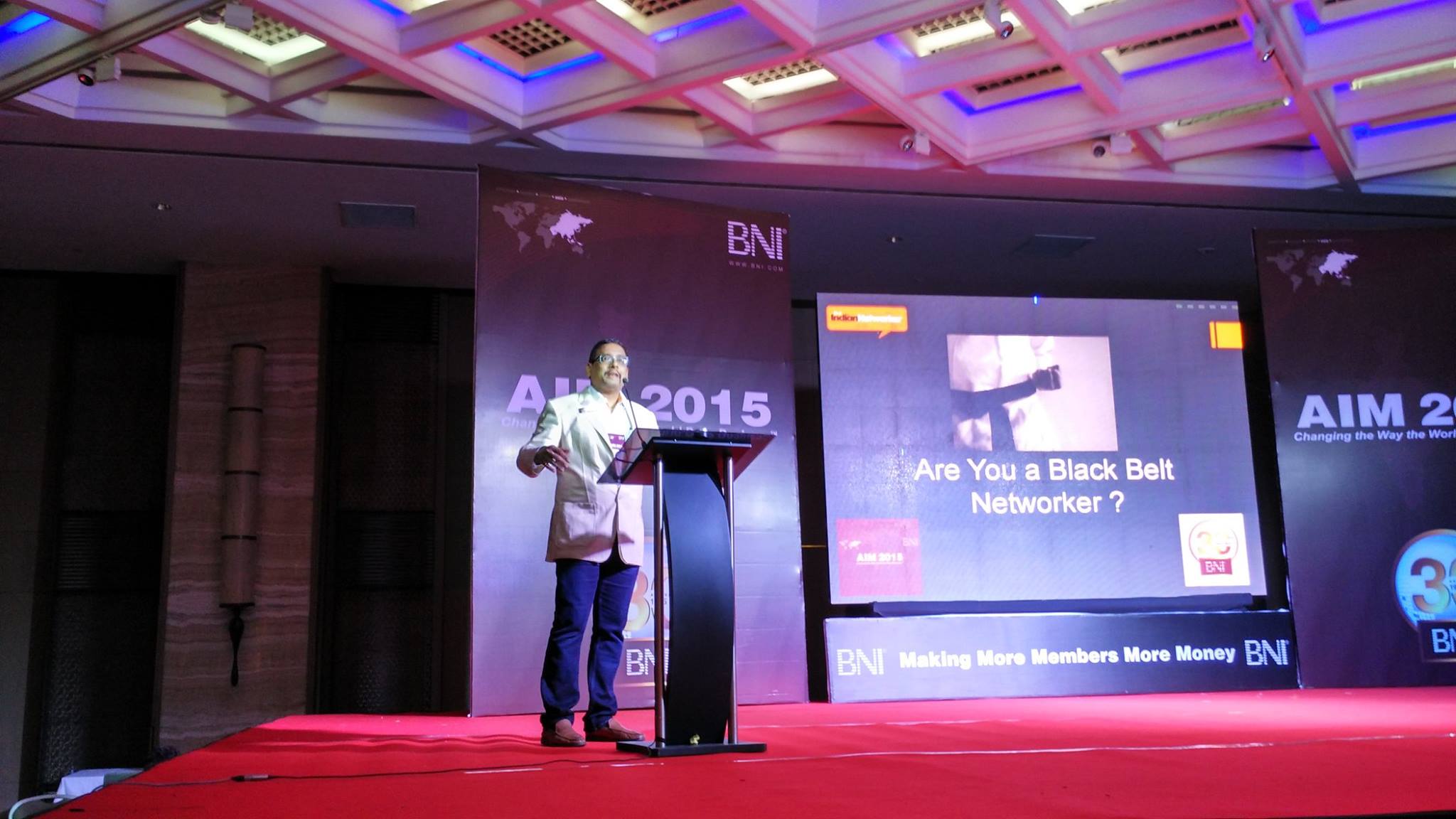 Sampath Iyengar speaker BNI AIM 2015 Delhi Black Belt Networking