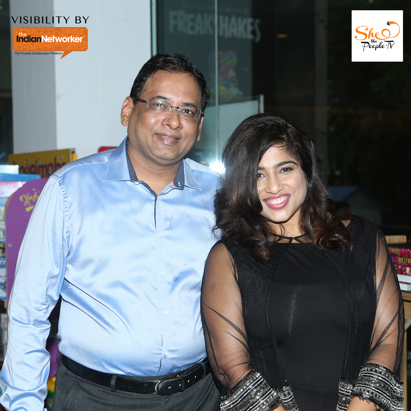 Sampath Iyengar with Malishka RJ singer Mumbai Indian Networker