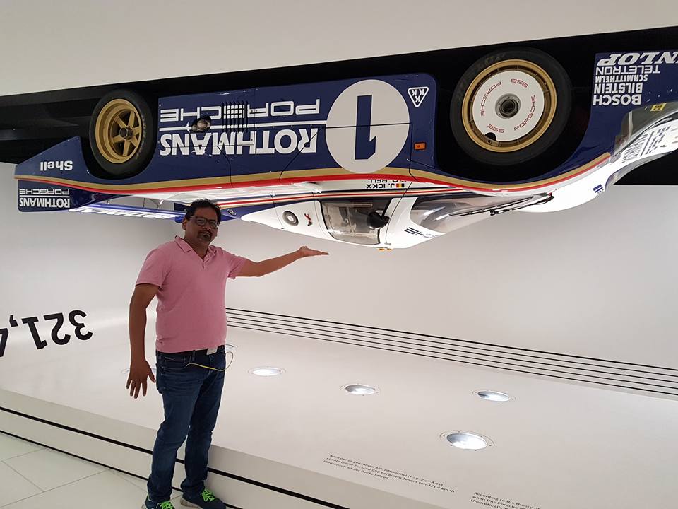 Sampath Iyengar at Porsche Museum Stuttgart Germany