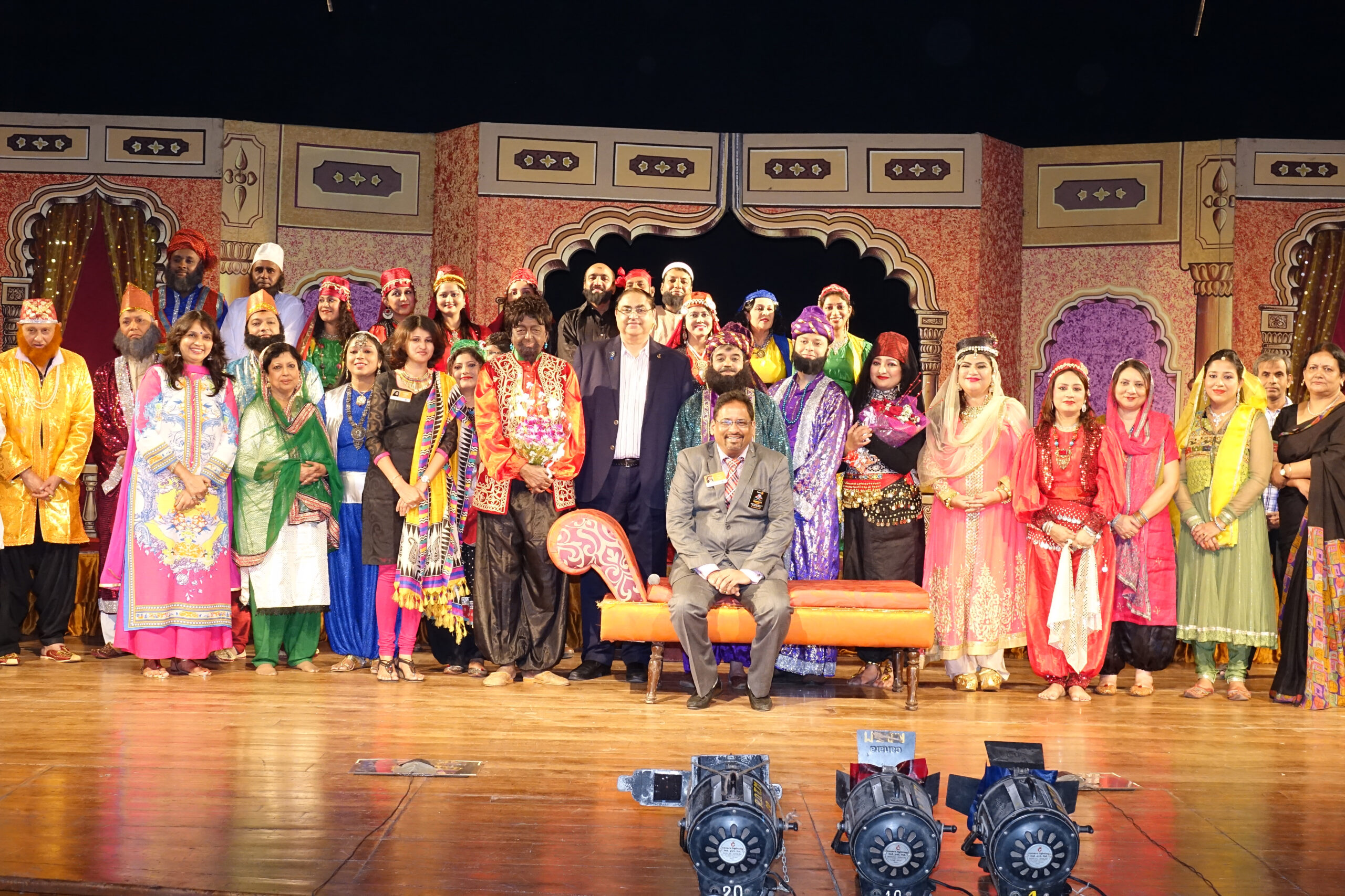 Sampath Iyengar as President Rotary Club Bombay Seacoast Ali Baba fundraiser