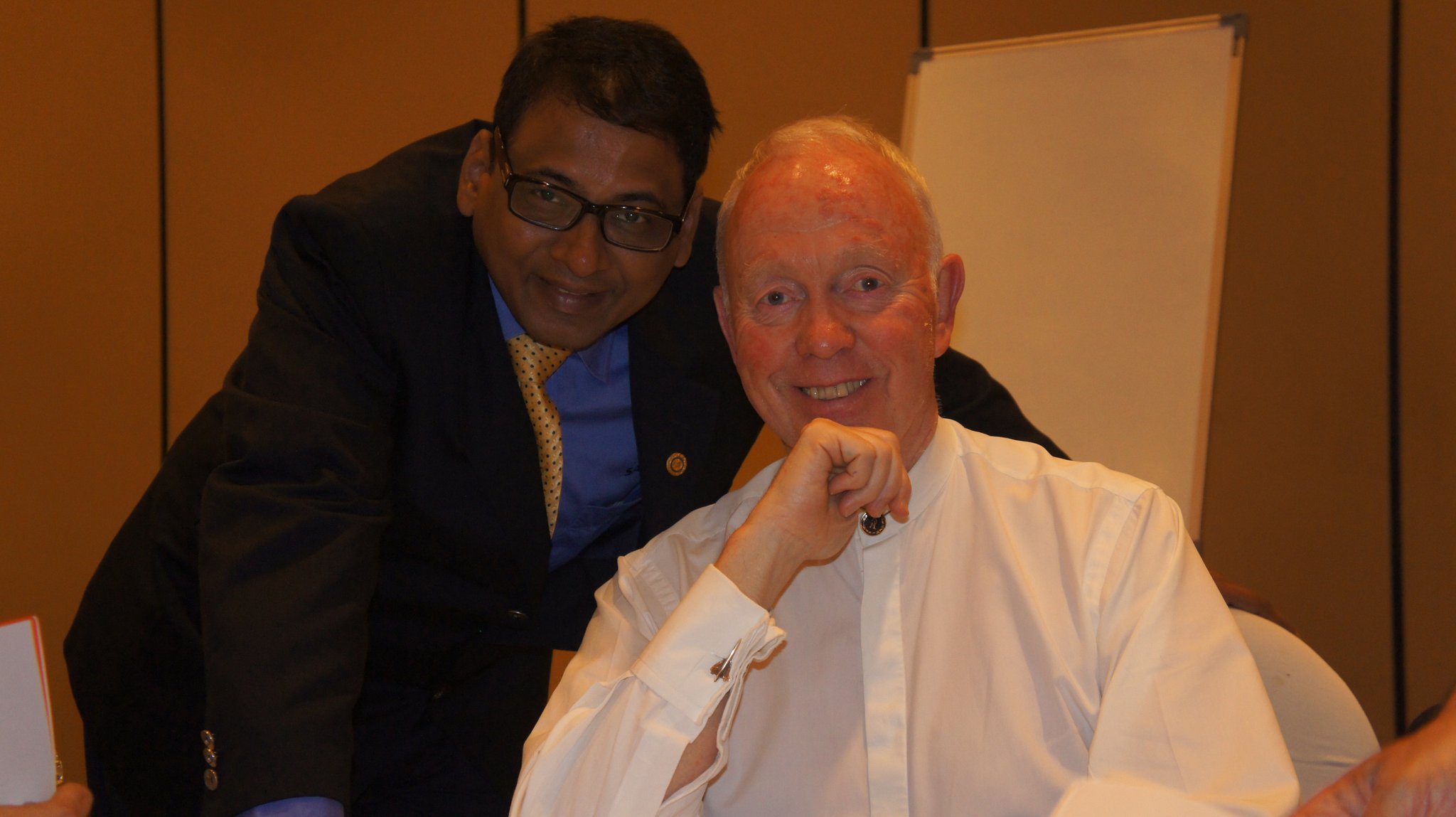 Sampath Iyengar with Tony Buzan creator of Mind Maps